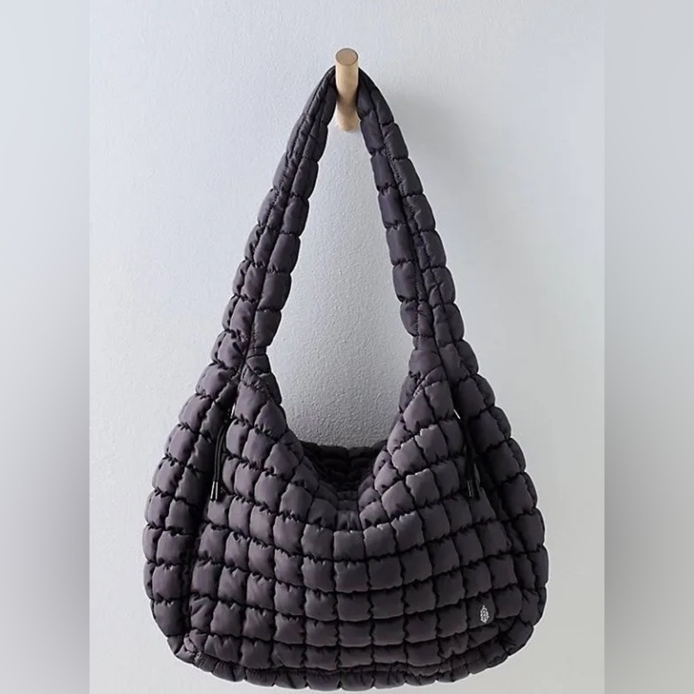 Free People FP Movement Quilted Carryall Bag In Graphite